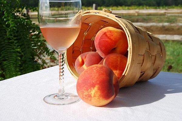 Pfirsich im Glas