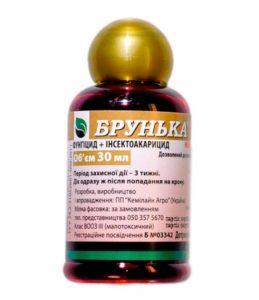 Composition and instructions for use of Brunka fungicide, dosage and analogues
