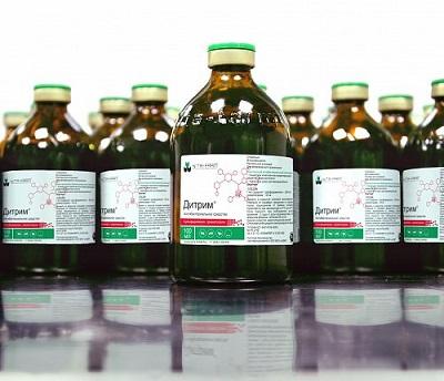 Composition and instructions for use of Ditrim for rabbits, dosage and analogues